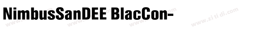 NimbusSanDEE BlacCon字体转换 NimbusSanDEE BlacCon字体转换